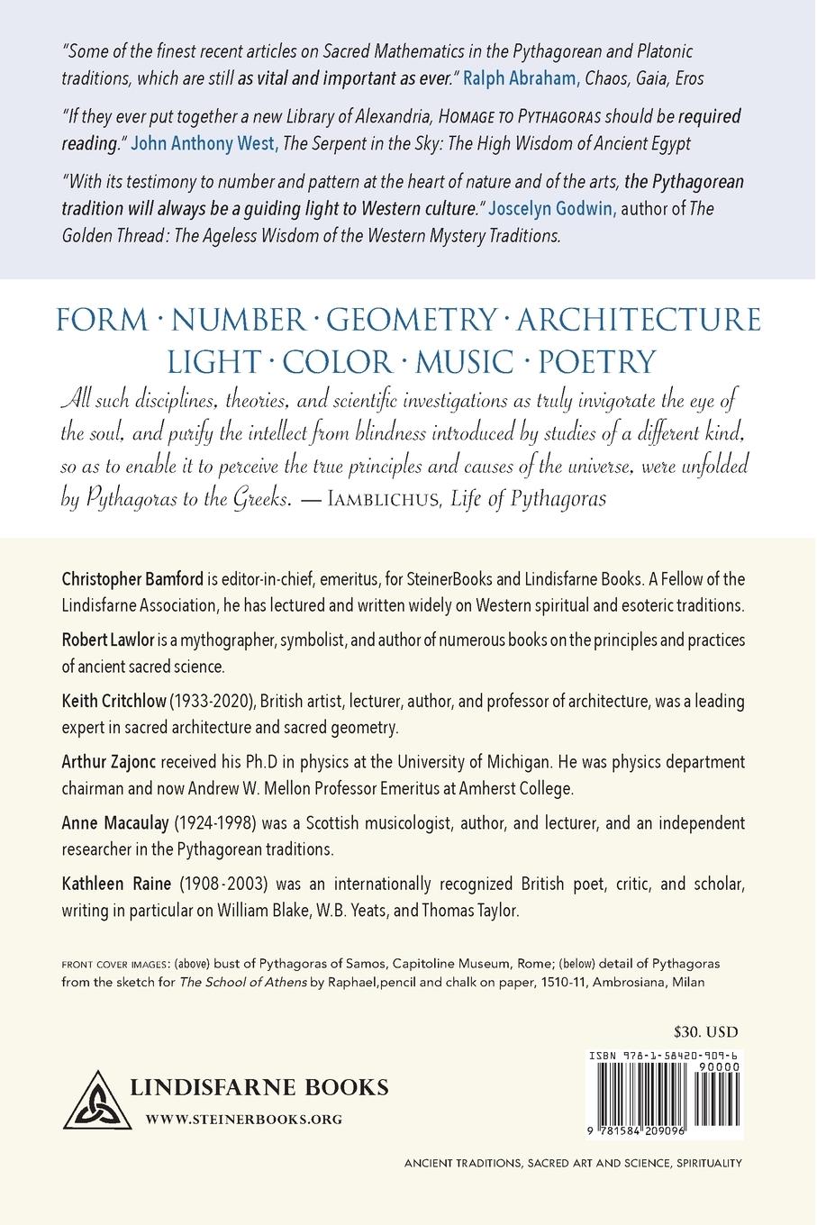 Rückseitencover Homage to Pythagoras