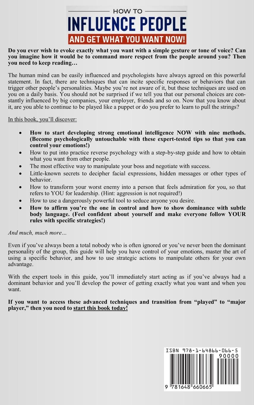 Rückseitencover How to Influence People and Get What You Want