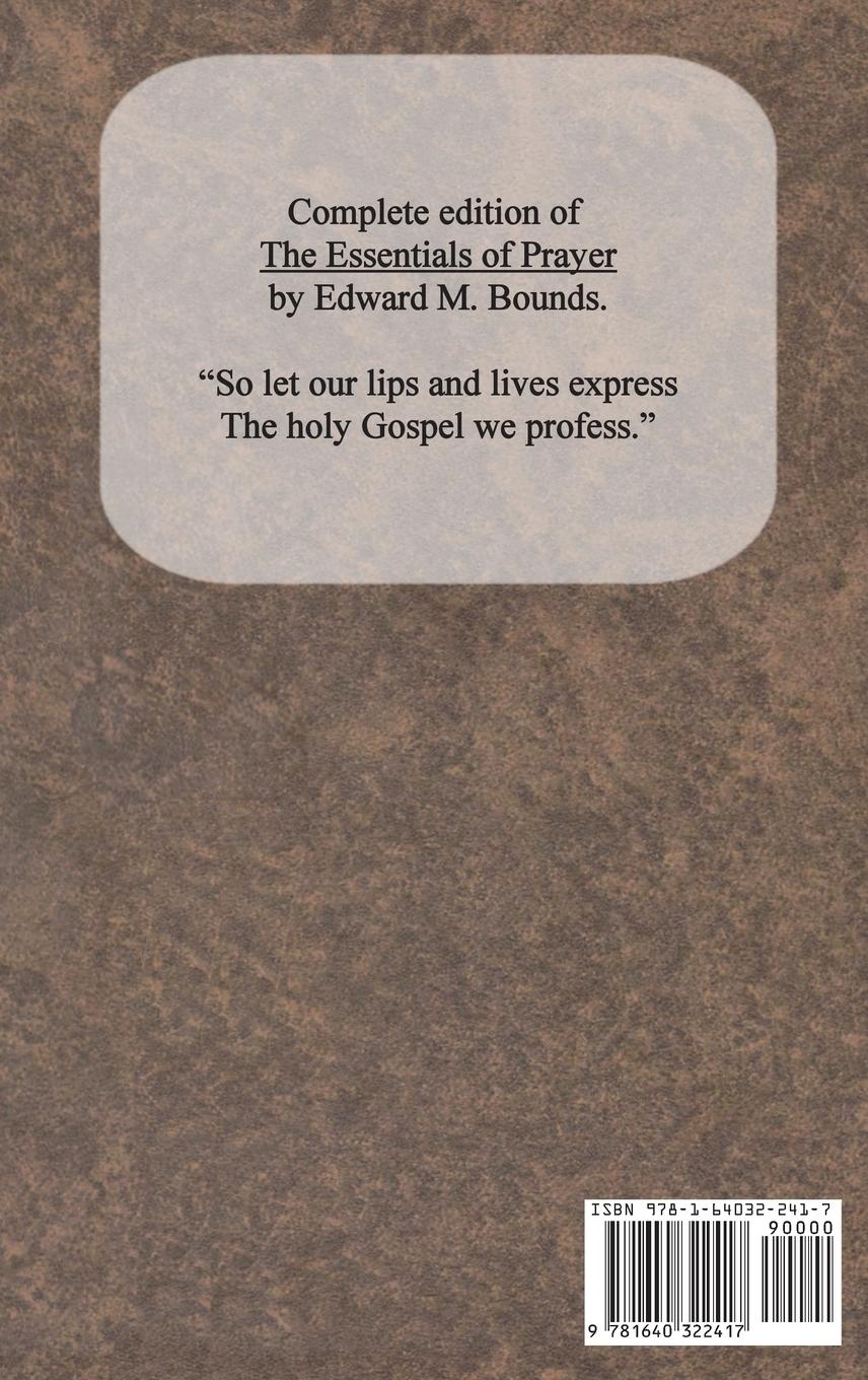 Rückseitencover The Essentials of Prayer