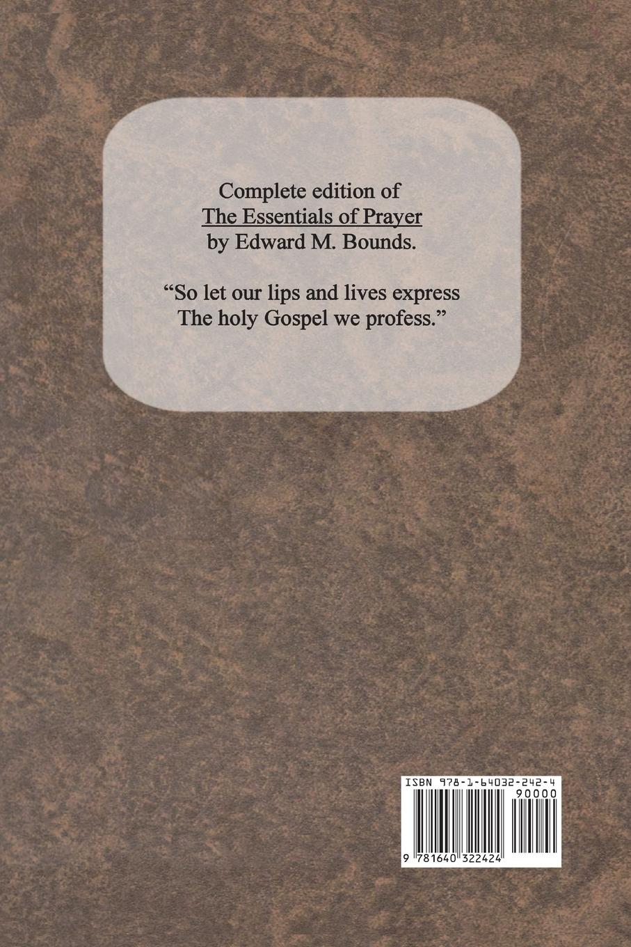 Rückseitencover The Essentials of Prayer