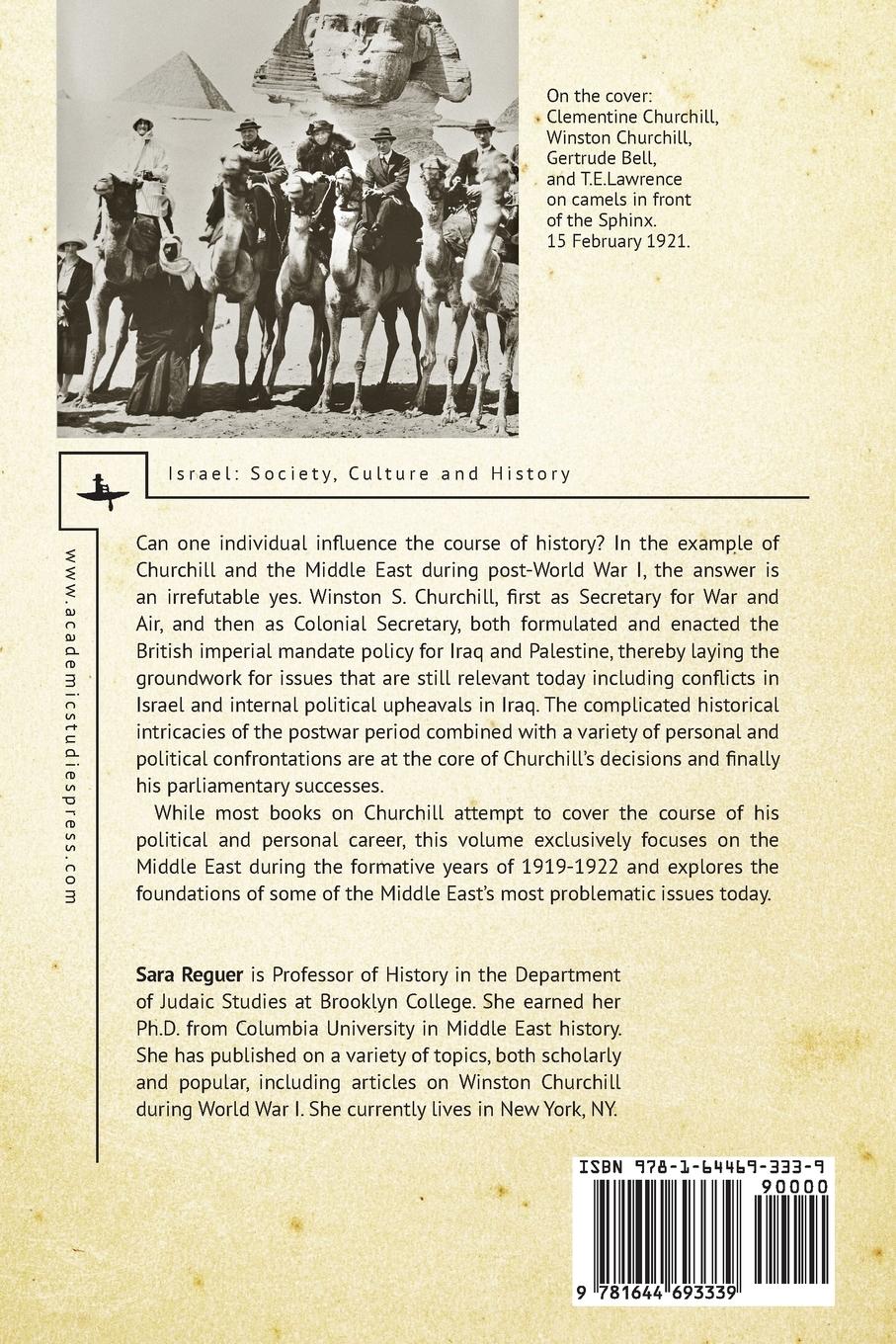 Rückseitencover Winston S. Churchill and the Shaping of the Middle East, 1919-1922