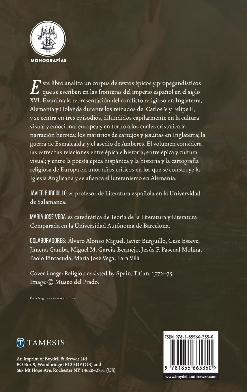 Rückseitencover Épica y conflicto religioso en el siglo XVI