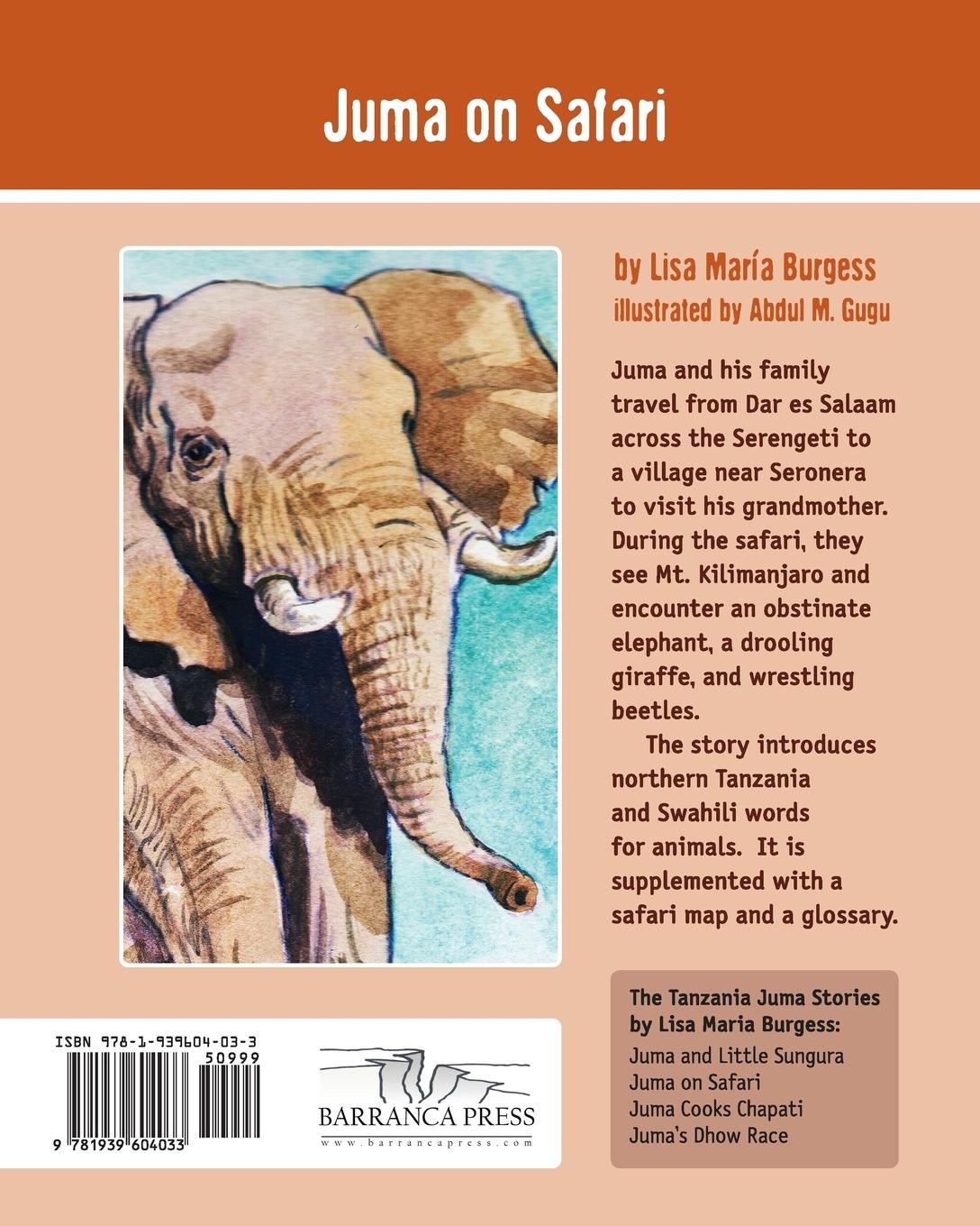 Rückseitencover Juma on Safari