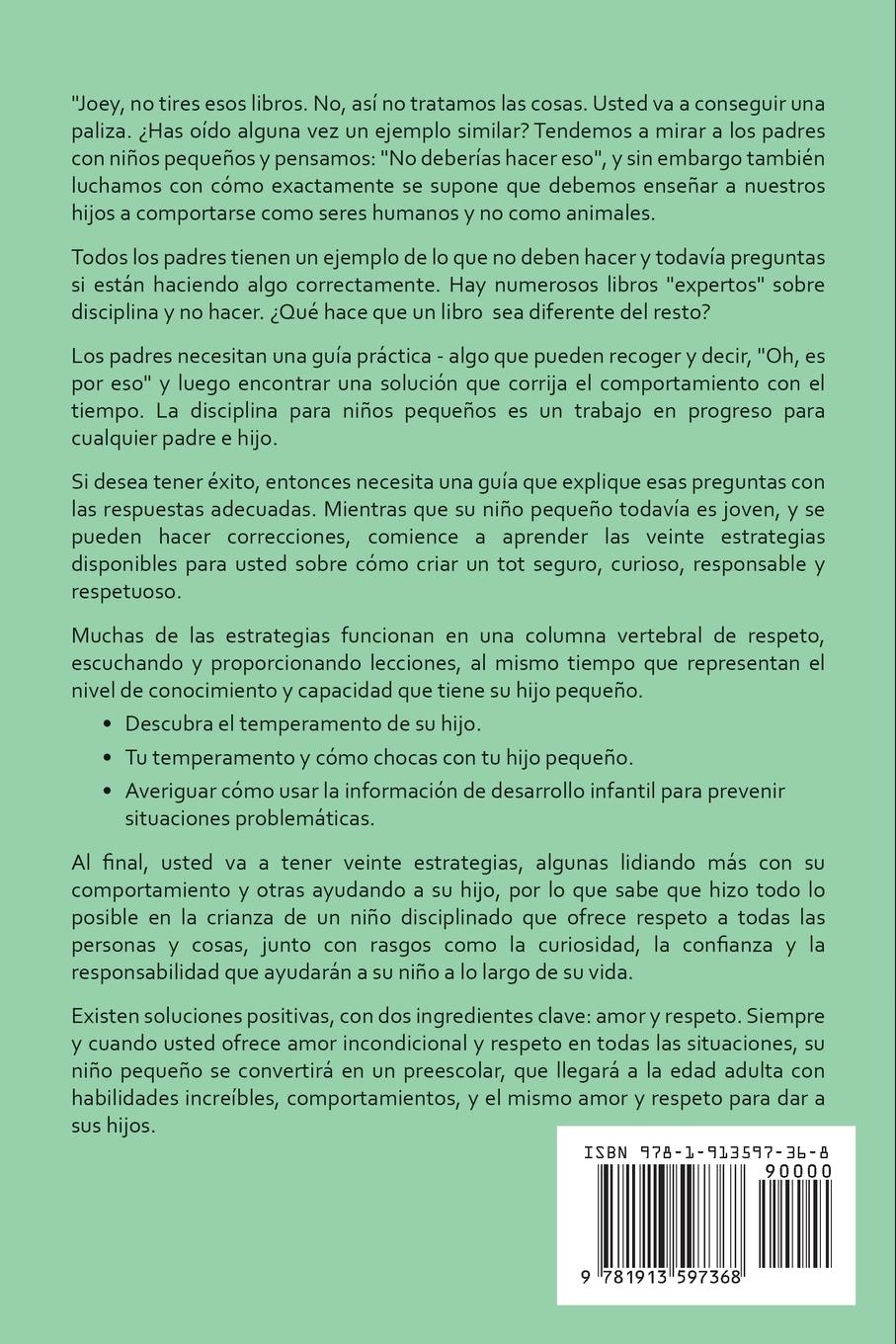 Rückseitencover Disciplina infantil