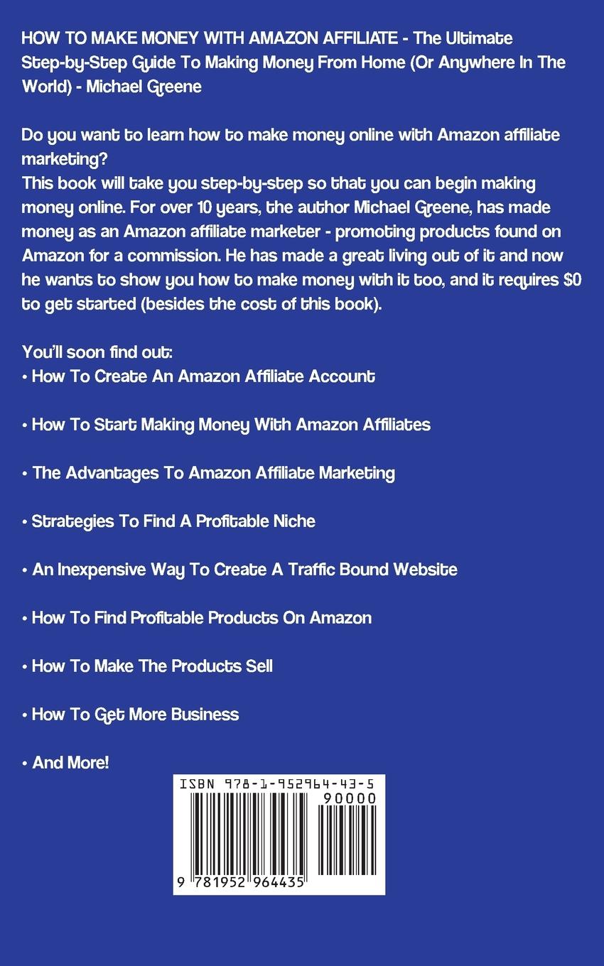 Rückseitencover HOW TO MAKE MONEY WITH AMAZON AFFILIATE MARKETING
