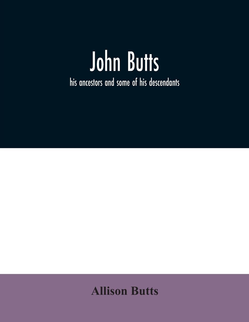 Vorderes Coverbild John Butts