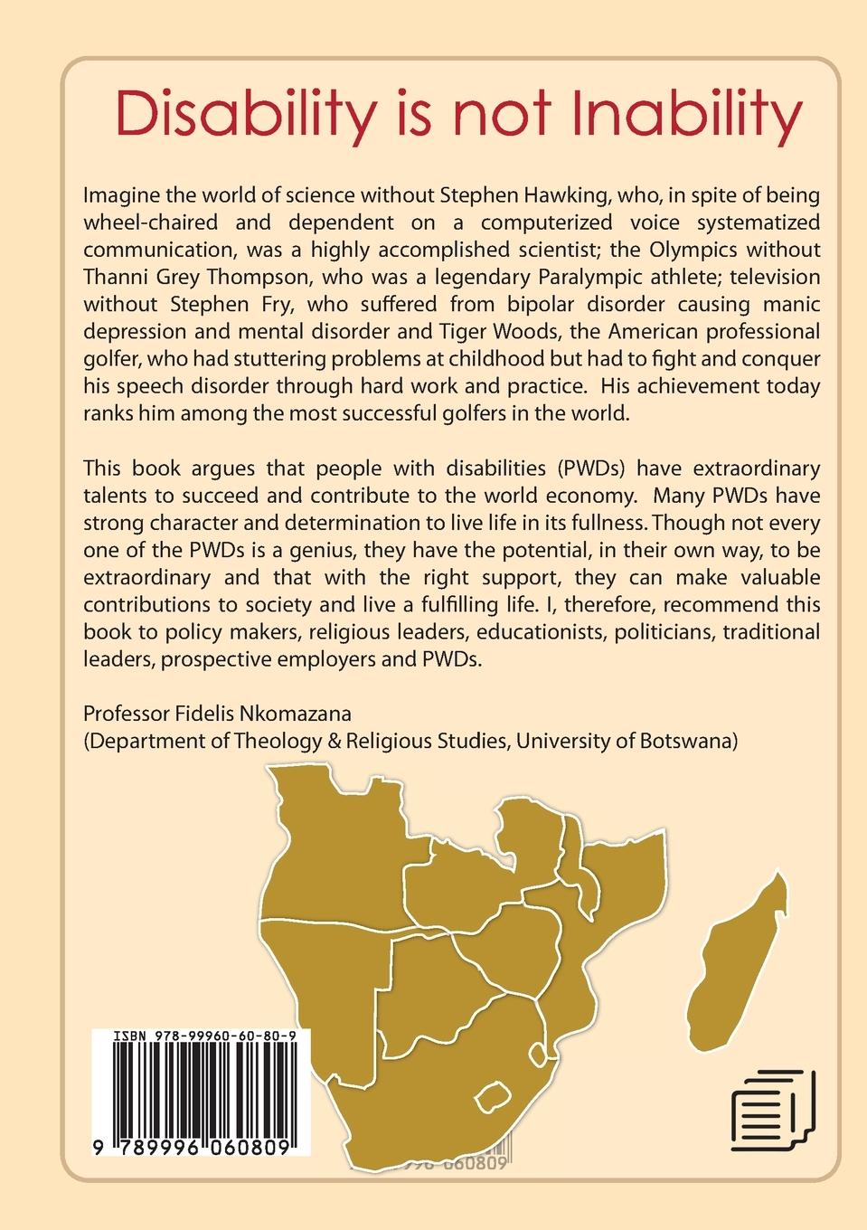 Rückseitencover Disability is not Inability