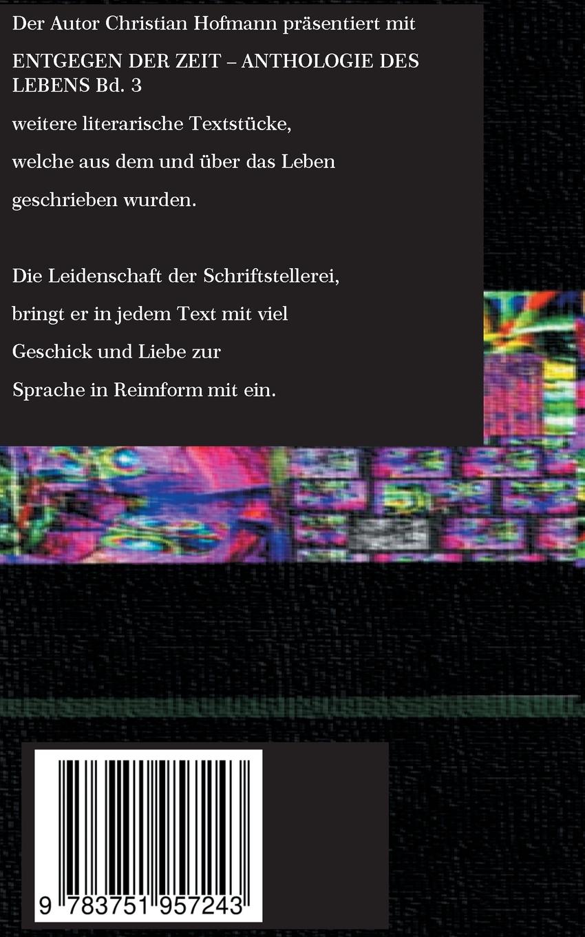 Rückseitencover Anthologie des Lebens Band 3