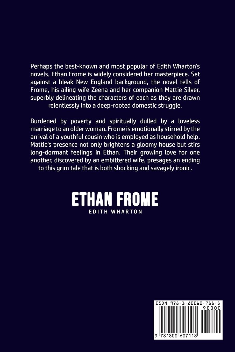 Rückseitencover Ethan Frome