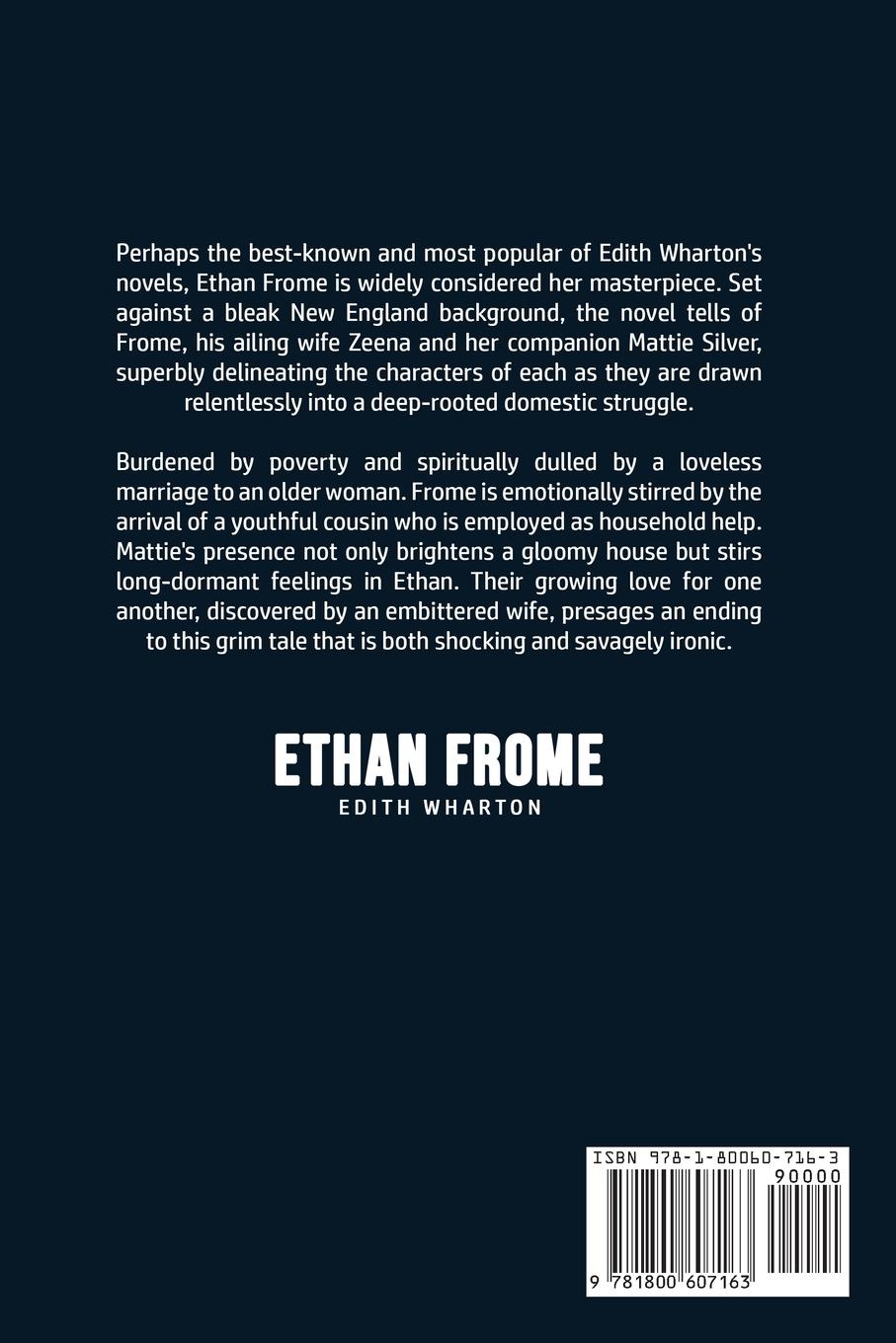 Rückseitencover Ethan Frome