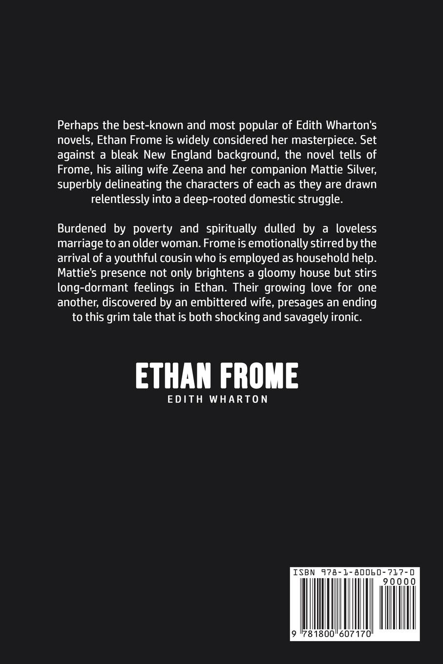 Rückseitencover Ethan Frome