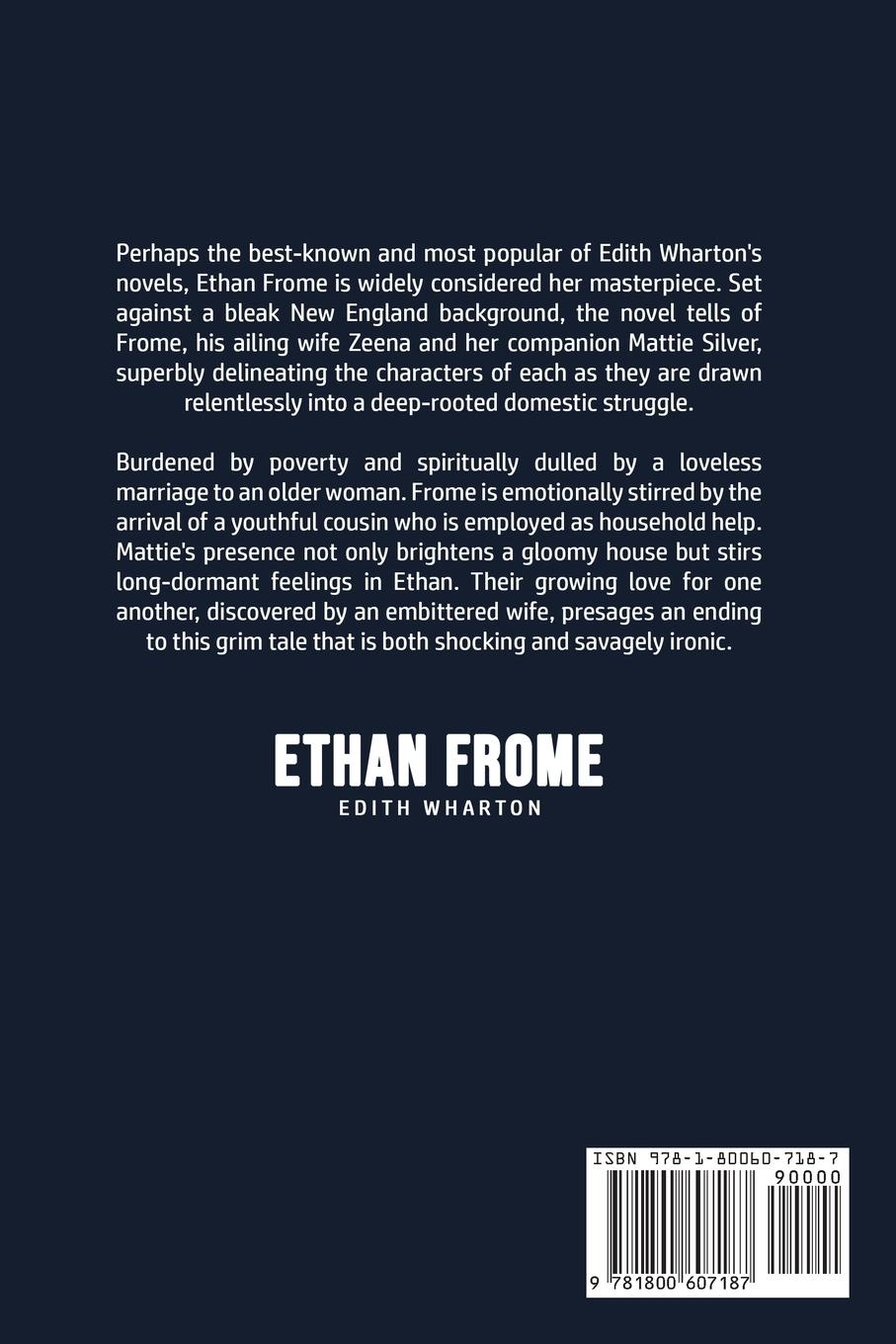 Rückseitencover Ethan Frome
