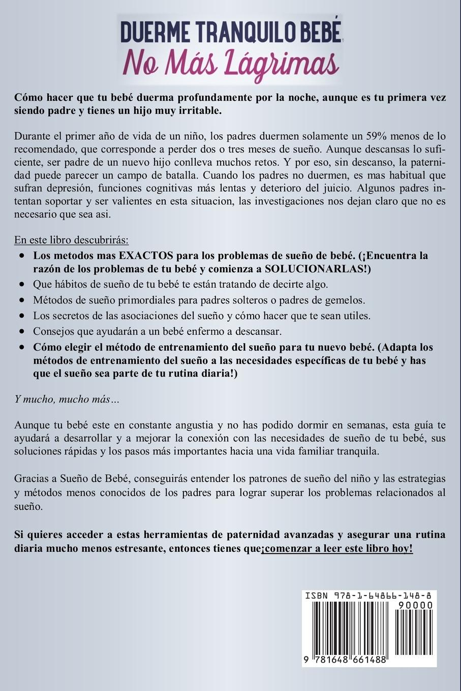 Rückseitencover Duerme tranquilo bebé, no más lágrimas