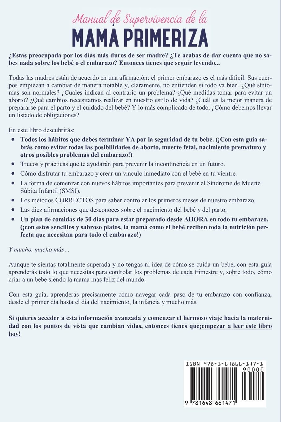 Rückseitencover Manual de supervivencia de la mamá primeriza