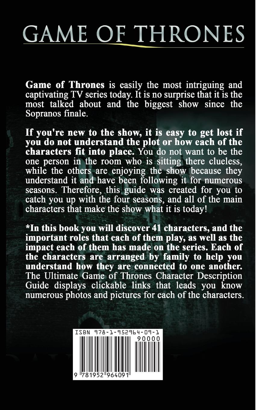 Rückseitencover GAME OF THRONES