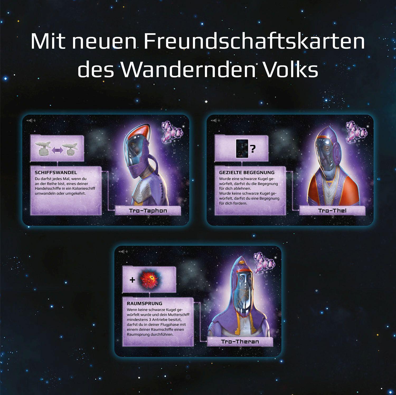 Beispielinhalt (Bild) CATAN - Sternenfahrer - Ergänzung 5 und 6 Spieler