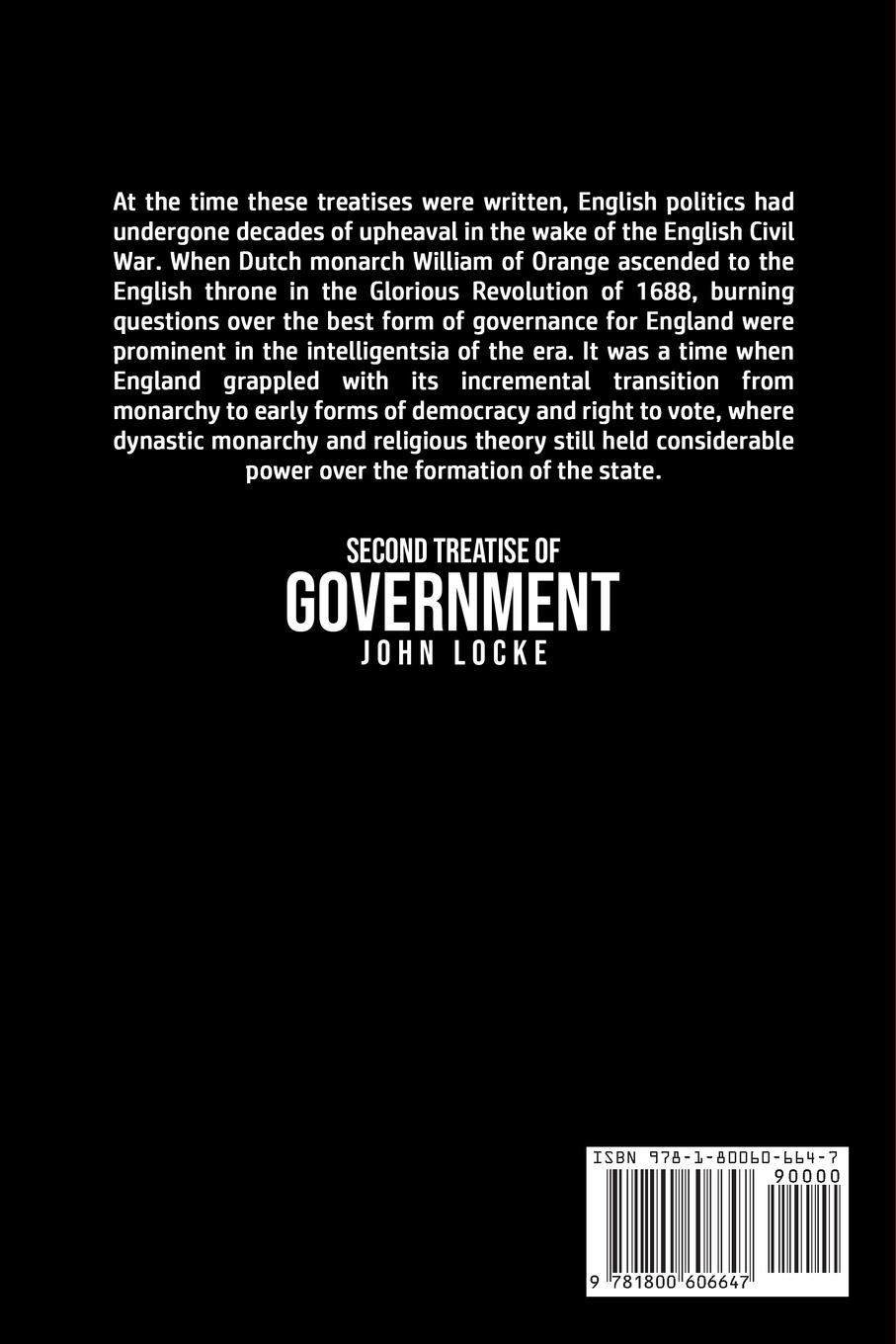 Rückseitencover Second Treatise of Government