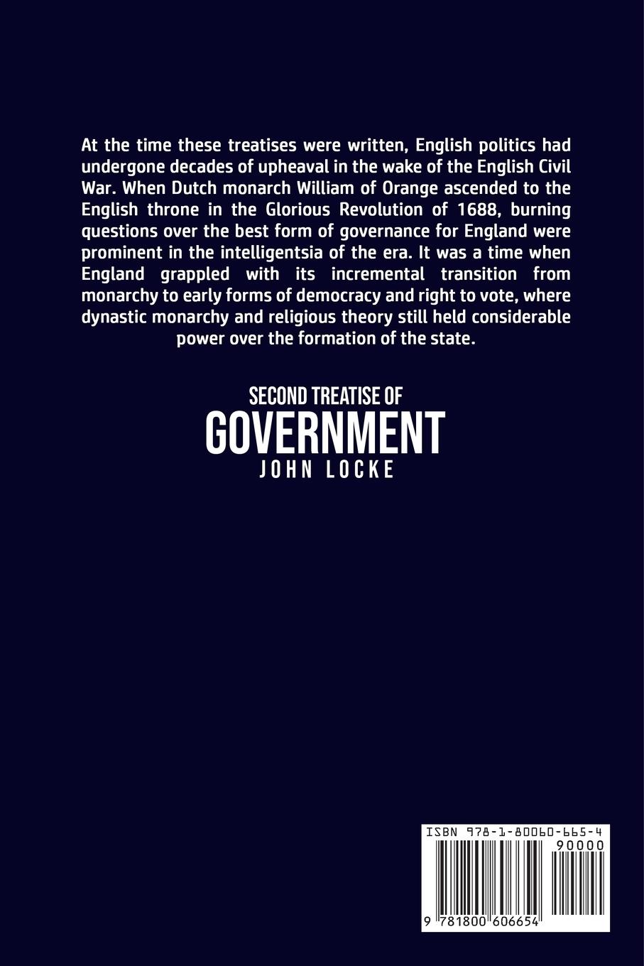 Rückseitencover Second Treatise of Government