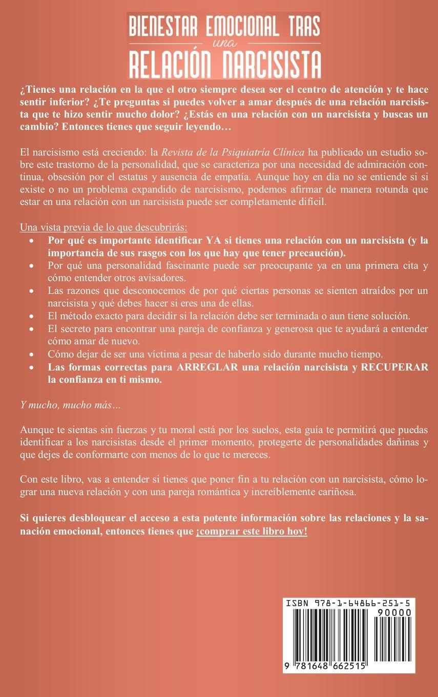 Rückseitencover Bienestar emocional tras una relación narcisista