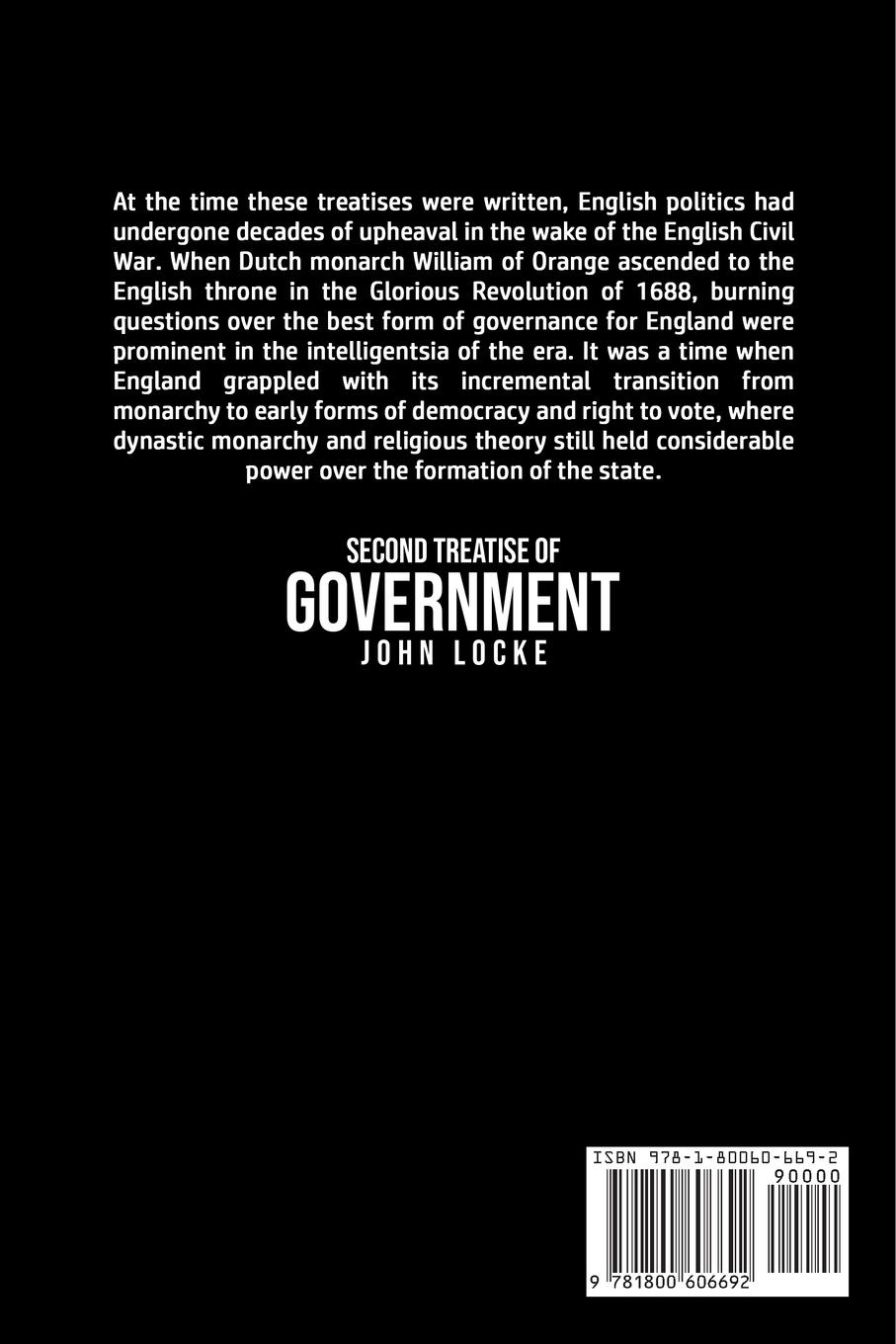 Rückseitencover Second Treatise of Government