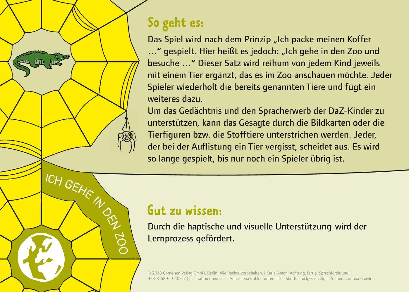 Beispielinhalt (Bild) Achtung, fertig, Sprachförderung!