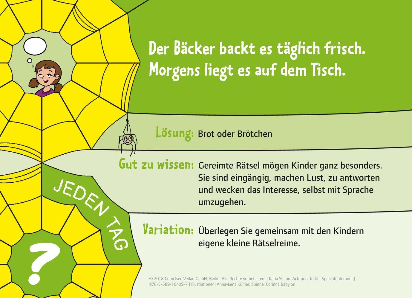 Beispielinhalt (Bild) Achtung, fertig, Sprachförderung!