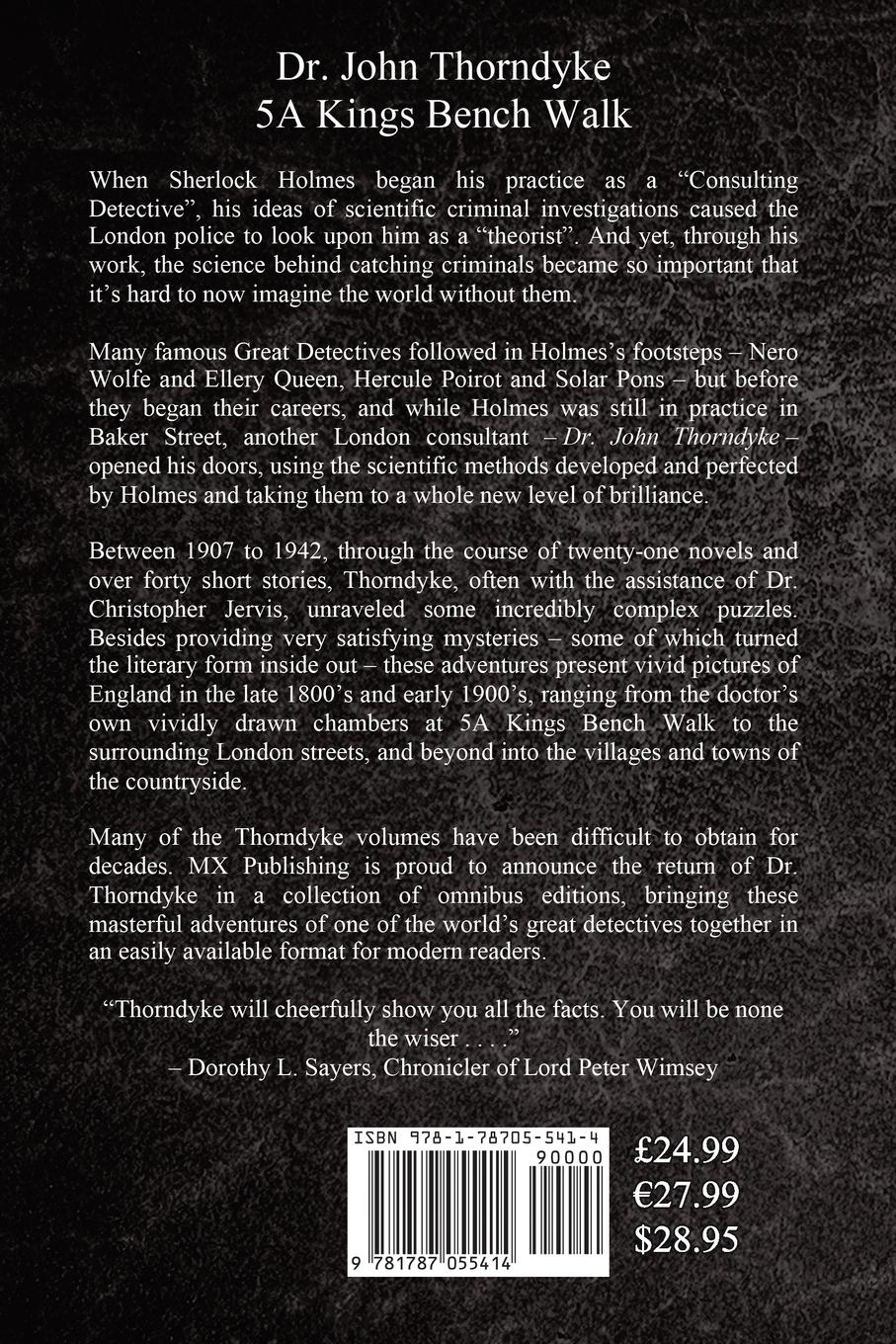 Rückseitencover The Complete Dr. Thorndyke - Volume V