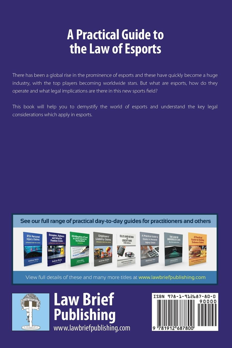 Rückseitencover A Practical Guide to the Law of Esports