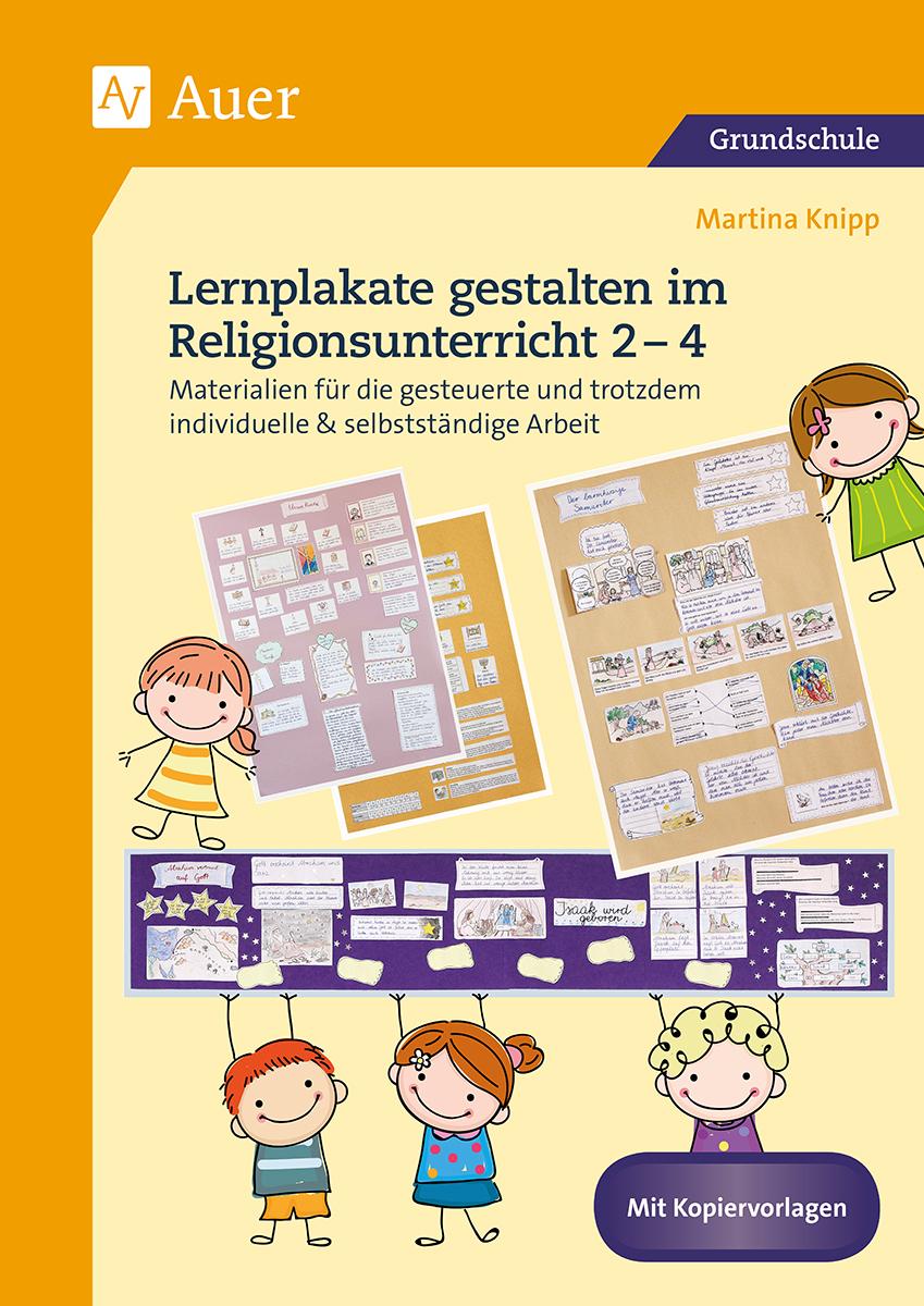 Vorderes Coverbild Lernplakate gestalten im Religionsunterricht 2-4