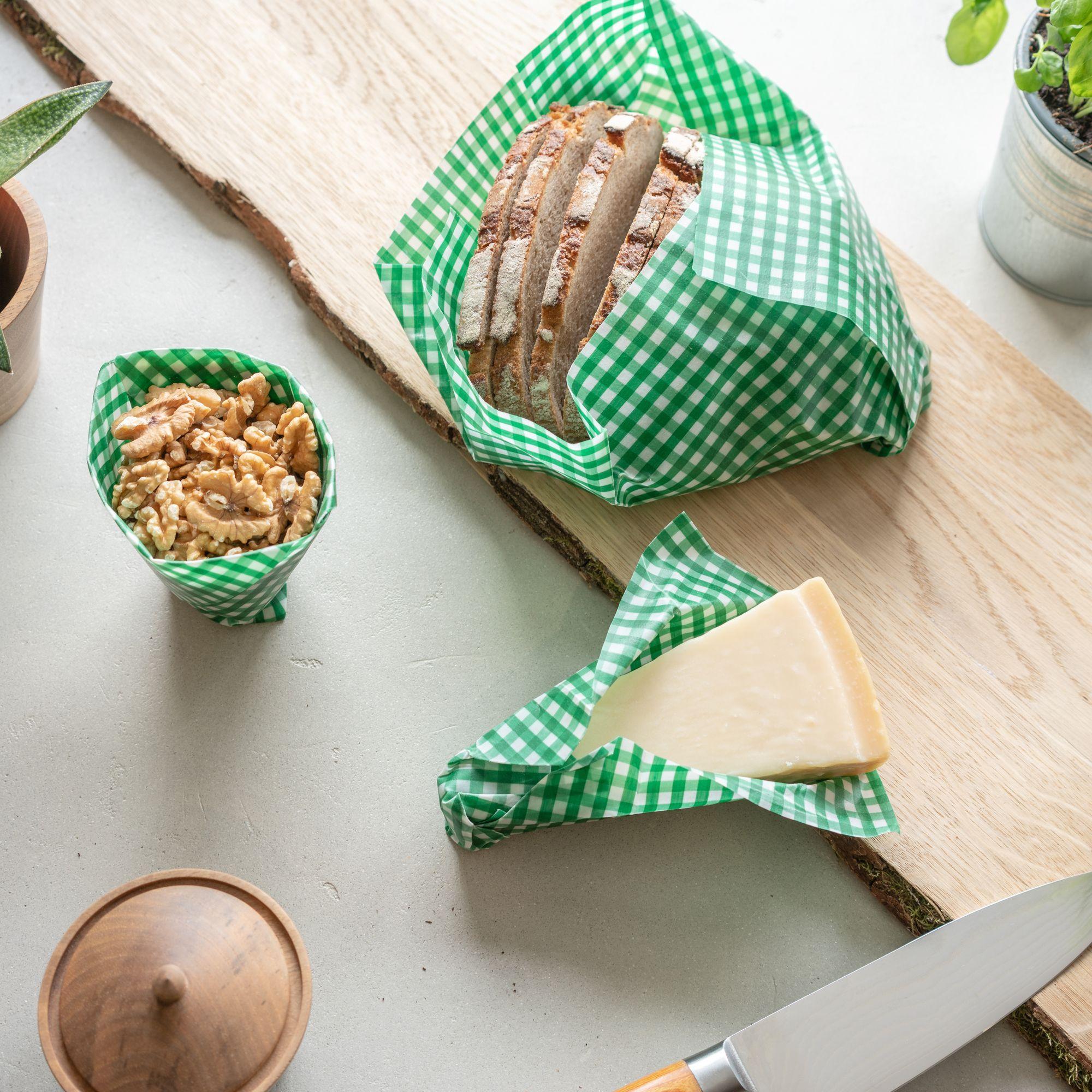 Beispielinhalt (Bild) Bienenwachstücher, 3er Set