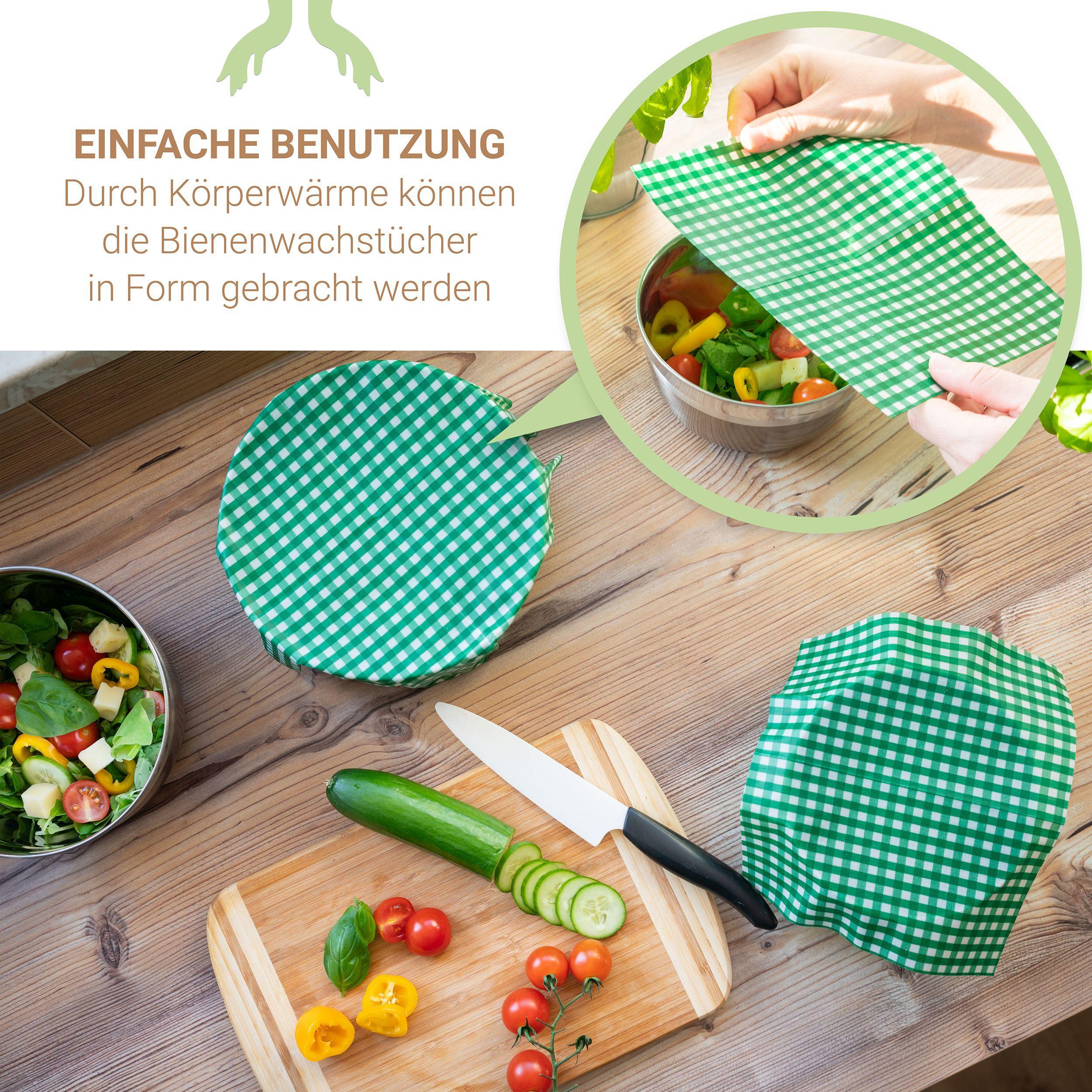 Beispielinhalt (Bild) Bienenwachstücher, 3er Set