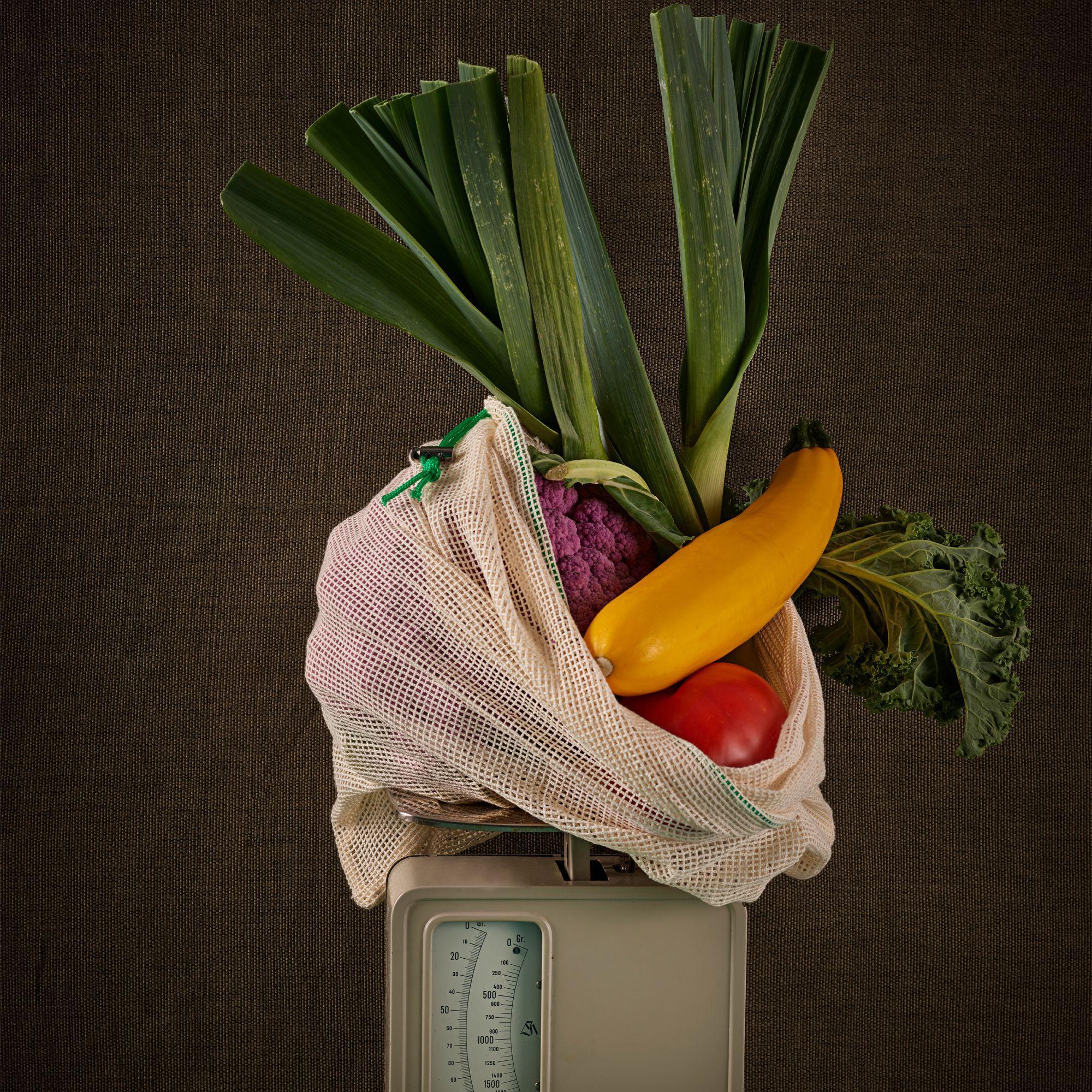 Beispielinhalt (Bild) Obst- und Gemüsebeutel, 6er Set