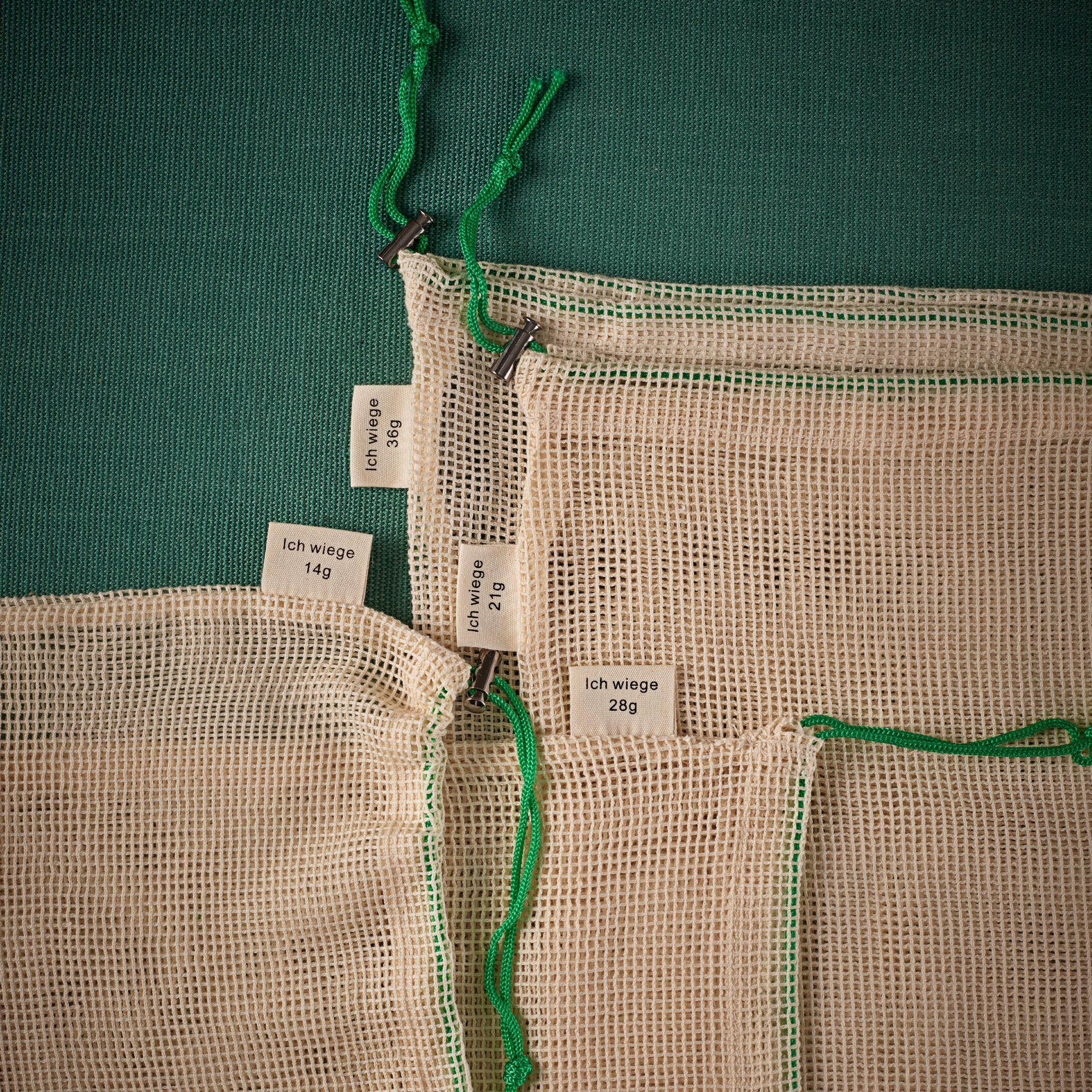 Beispielinhalt (Bild) Obst- und Gemüsebeutel, 6er Set