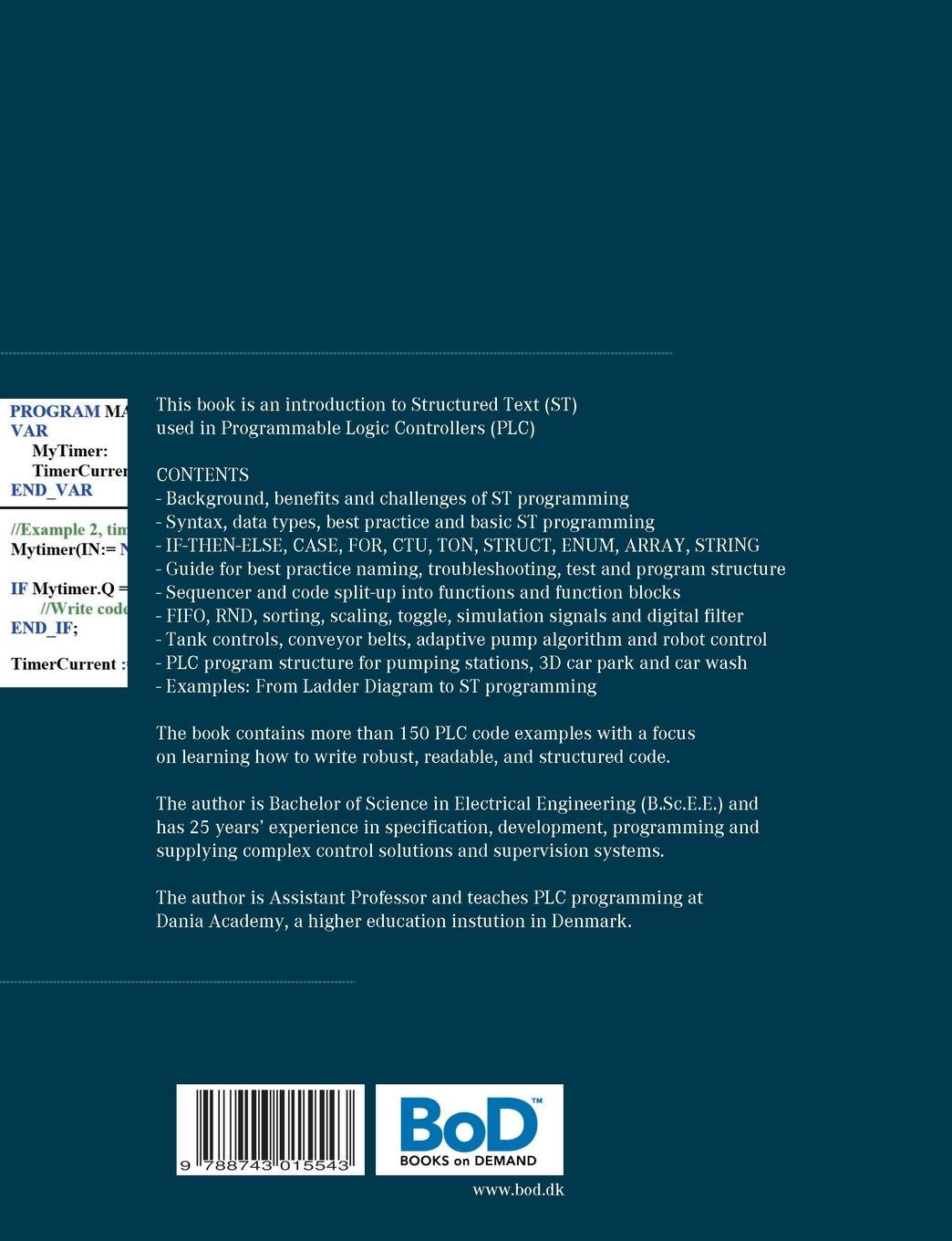 Rückseitencover PLC Controls with Structured Text (ST), V3