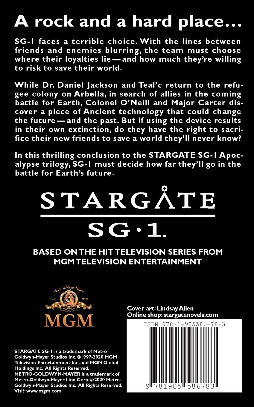 Rückseitencover STARGATE SG-1 Insurrection (Apocalypse book 3)