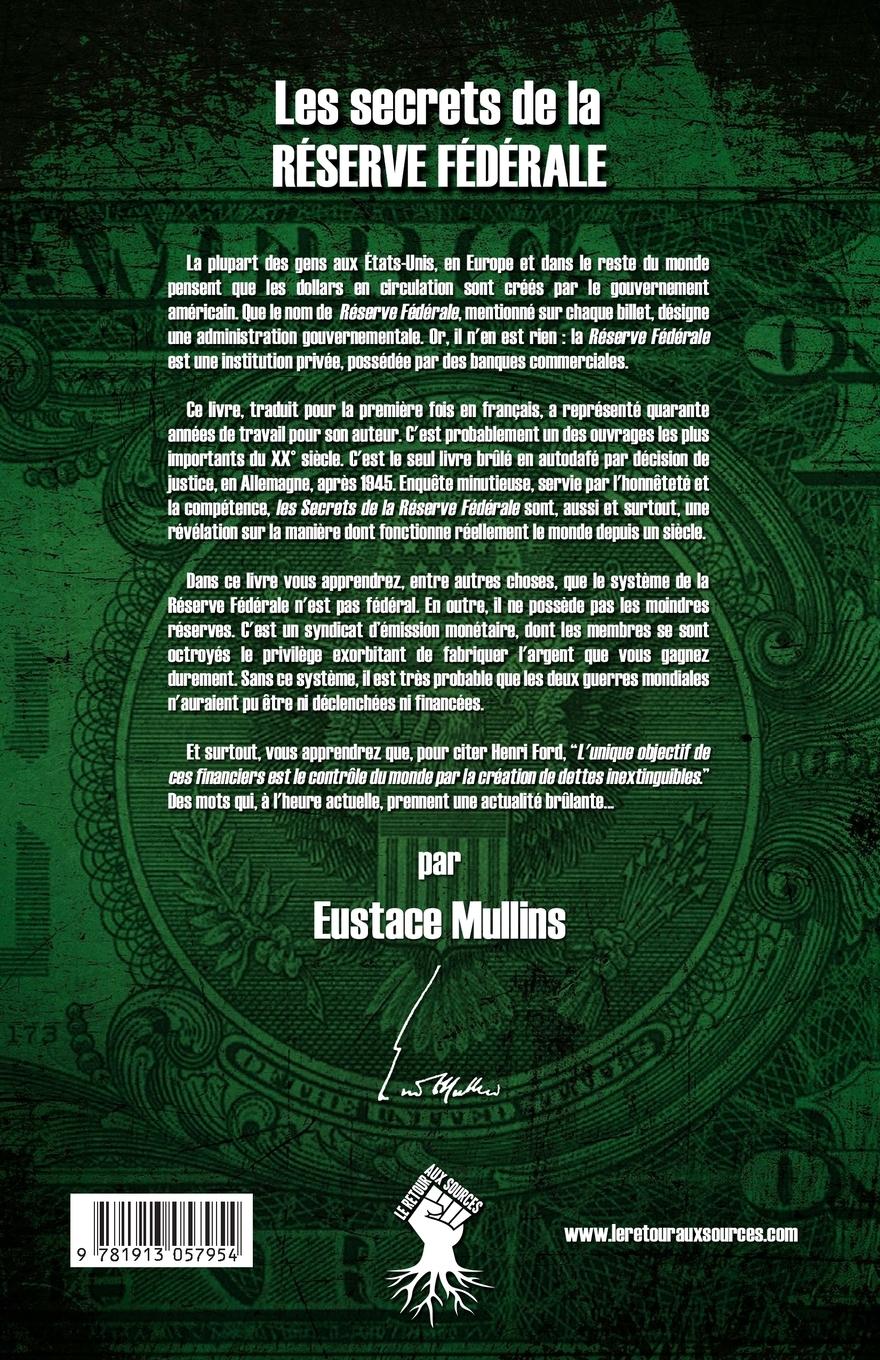 Rückseitencover Les secrets de la Réserve Fédérale