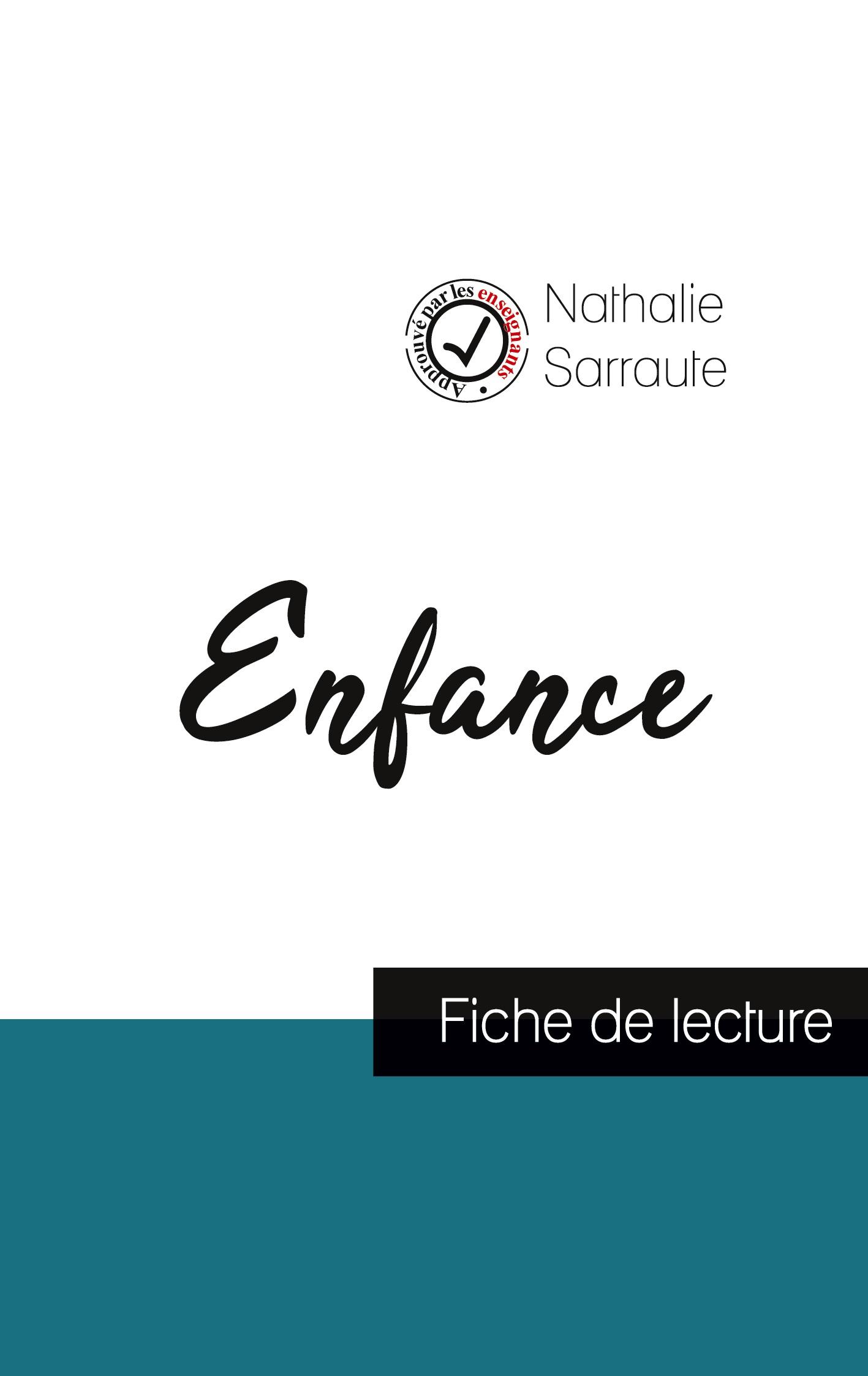 Vorderes Coverbild Enfance de Nathalie Sarraute (fiche de lecture et analyse complète de l'oeuvre)