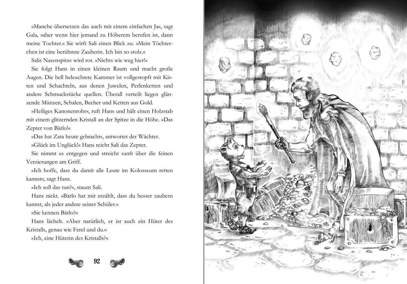 Beispielinhalt (Bild) Leuchtturm der Abenteuer Trilogie 2 Kampf um die Magie - Kinderbuch ab 10 Jahren