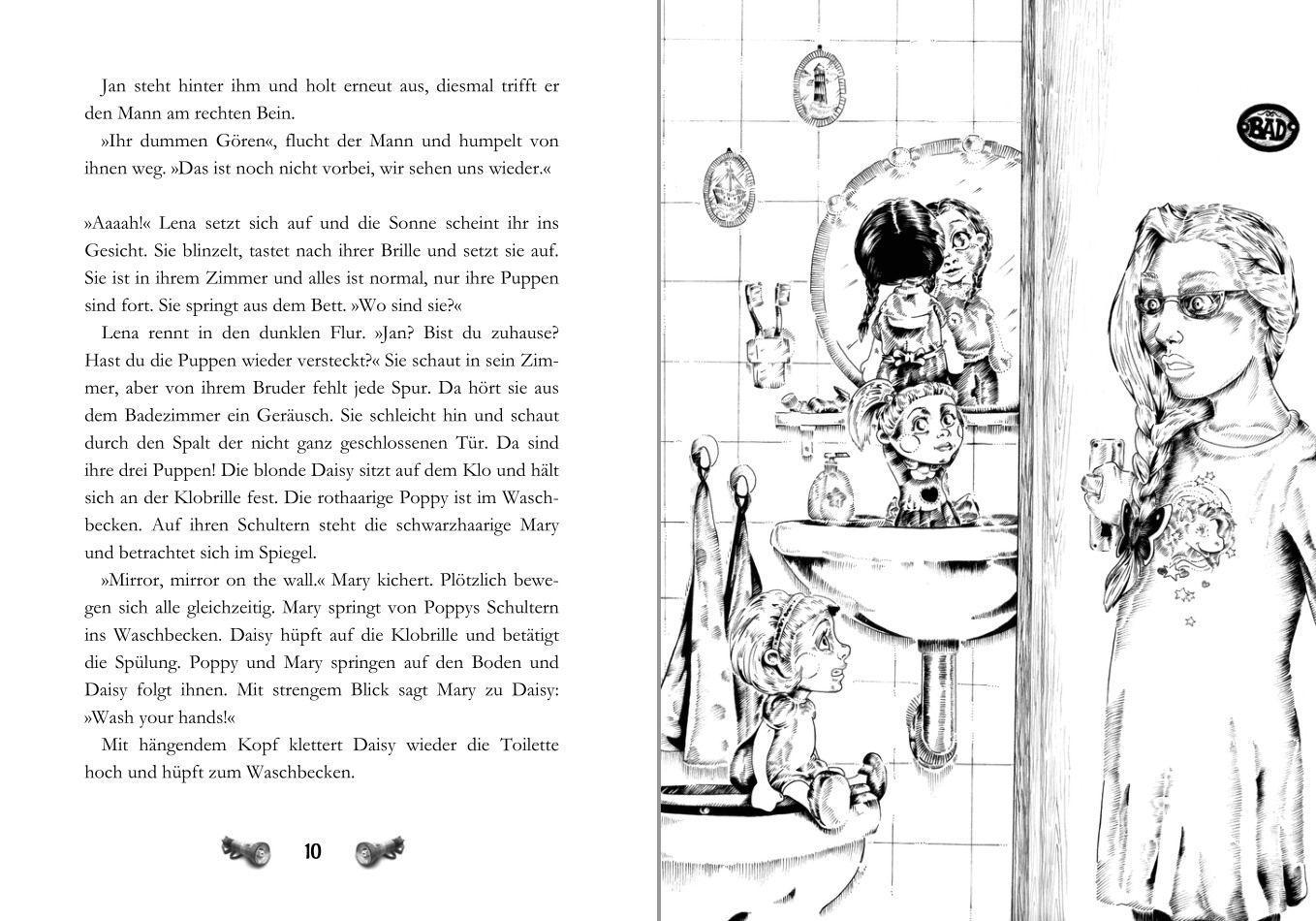 Beispielinhalt (Bild) Leuchtturm der Abenteuer Trilogie 3 Entscheidung am Vulkan - Kinderbuch ab 10 Jahren