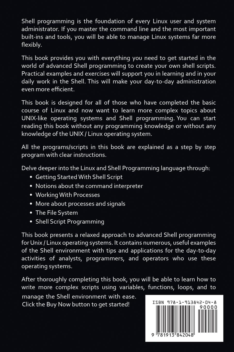 Rückseitencover Linux Command