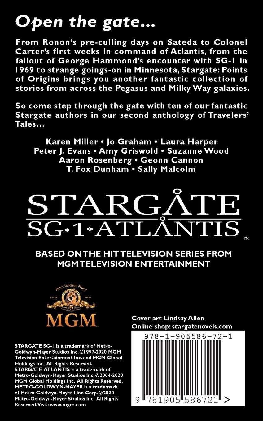 Rückseitencover STARGATE SG-1 ATLANTIS Points of Origin