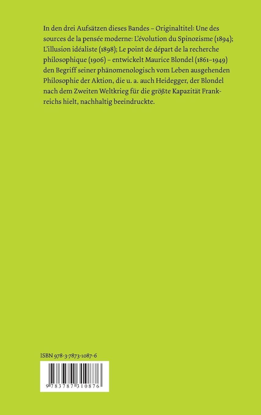 Rückseitencover Der Ausgangspunkt des Philosophierens