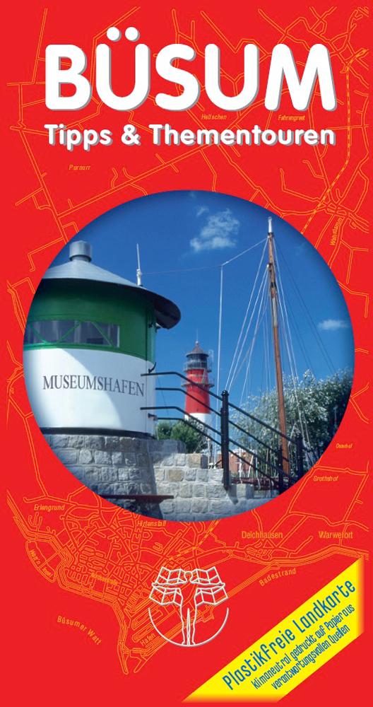 Vorderes Coverbild Büsum - Tipps & Themenrouten 1:60 000