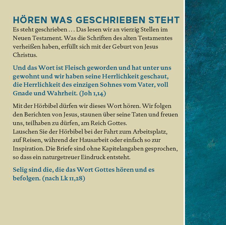 Beispielinhalt (Bild) Die Hörbibel - Einheitsübersetzung