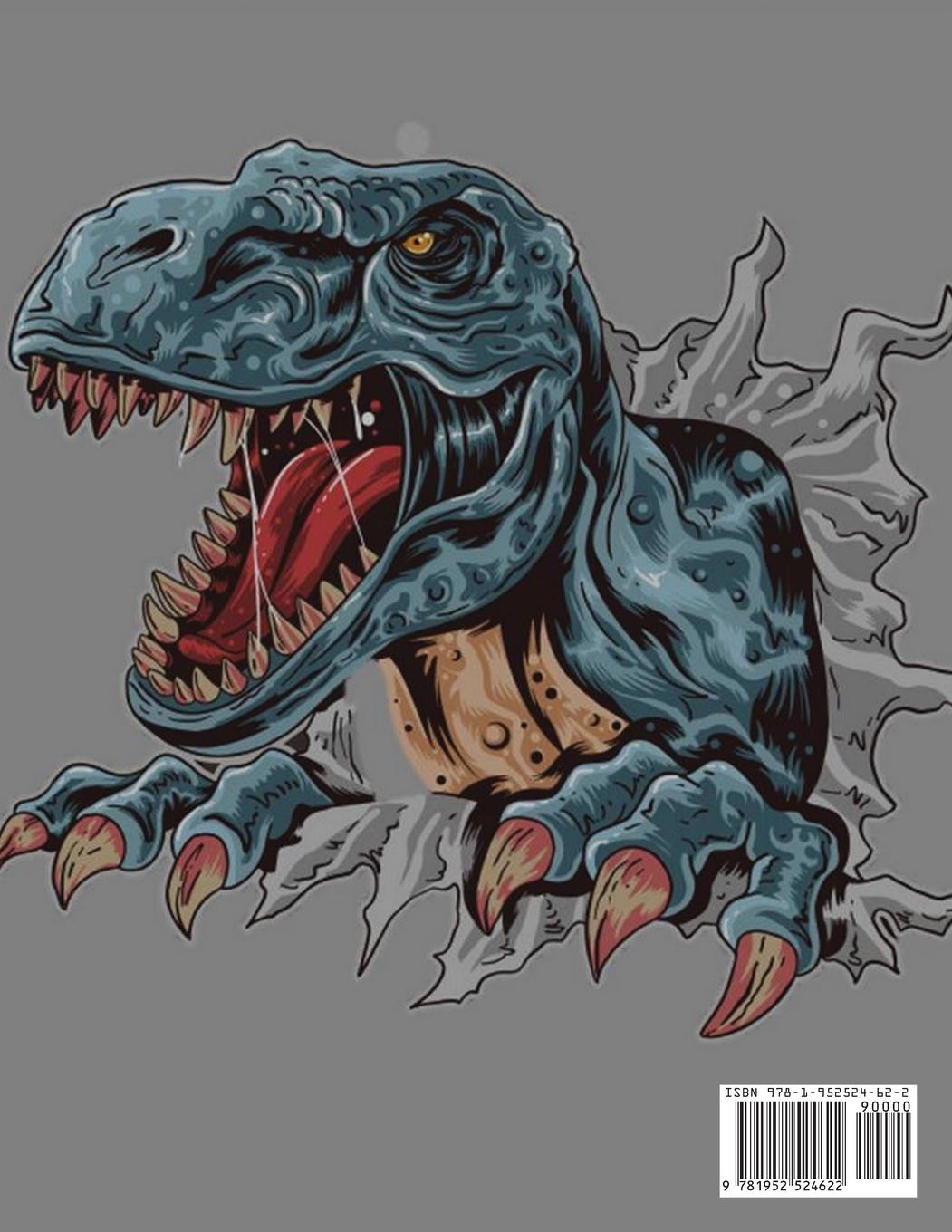 Rückseitencover Big Dinosaur Coloring Book for Kids (100 Pages)