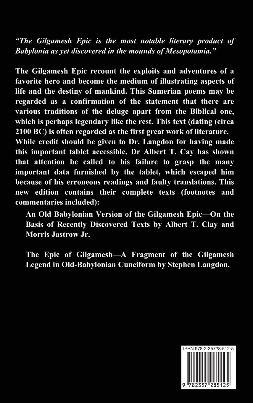 Rückseitencover The Epic of Gilgamesh