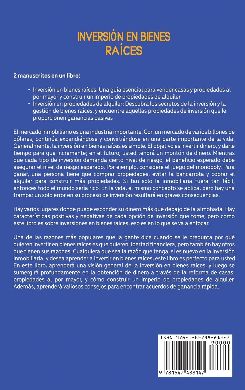 Rückseitencover Inversión en bienes raíces