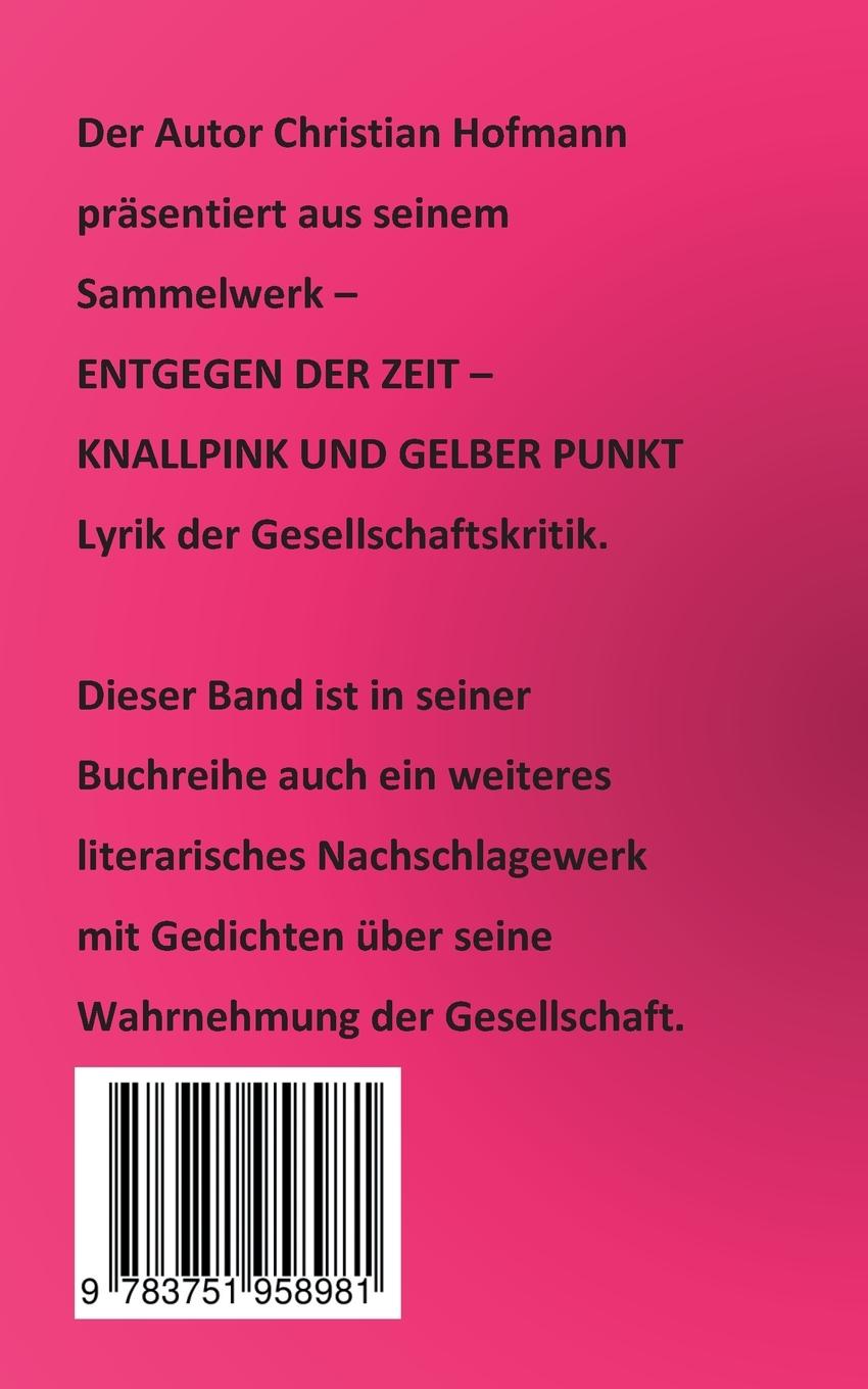 Rückseitencover Knallpink und gelber Punkt