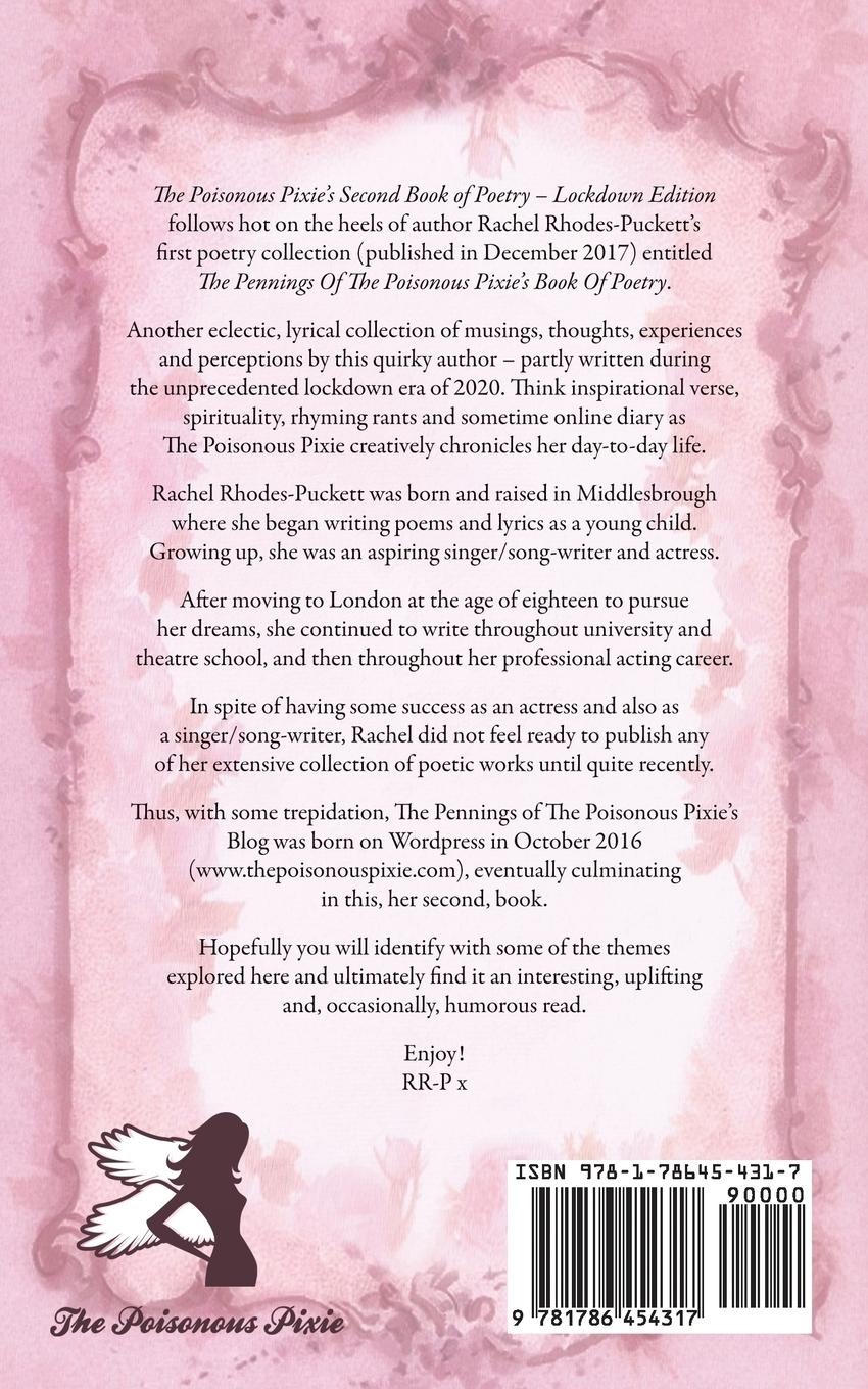 Rückseitencover The Poisonous Pixie's Second Book of Poetry - Lockdown Edition