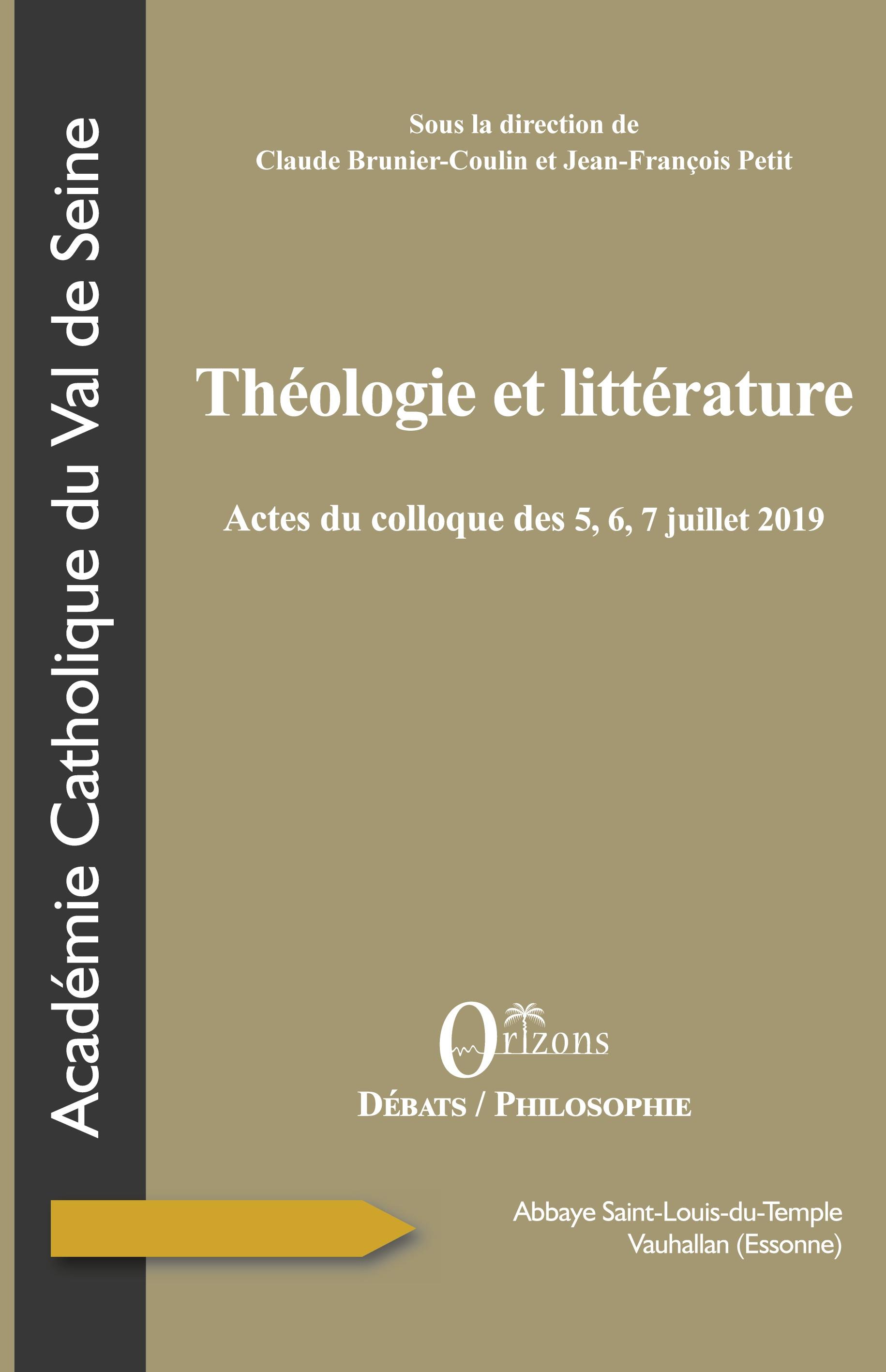 Vorderes Coverbild Théologie et littérature